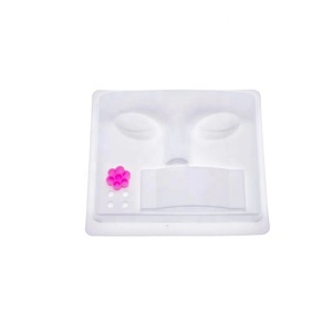 Extensión de pestañas simple, cabeza de Maniquí de plástico para entrenamiento, Cara Humana, bandeja de pestañas de práctica 3 en 1 - Product Image 2