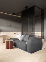 Conception de plan d'étage 2D pour appartement d'hôtel de luxe moderne, service de rendu d'intérieur 3D en CAO