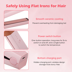 Mini <span class=keywords><strong>Plancha</strong></span> de Pelo Portátil Inalámbrica, <span class=keywords><strong>Plancha</strong></span> de Pelo con Voltaje Global, Mini <span class=keywords><strong>Plancha</strong></span> de Pelo de Viaje - Product Image 3