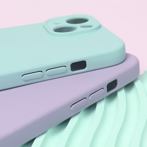 Pour <span class=keywords><strong>iPhone</strong></span> 15 étui <span class=keywords><strong>Silicone</strong></span> Gel caoutchouc <span class=keywords><strong>coque</strong></span> microfibre tissu doublure coussin souple TPU couverture de téléphone pour <span class=keywords><strong>iPhone</strong></span> 11 13 14 15 Pro Max - Product Image 4