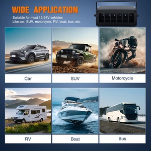 3-6 gang Rocker chuyển đổi hộp tách cài đặt Nhôm Nhà ở khung, DIY chuyển đổi chuyển đổi vôn kế USB ổ cắm cho thuyền xe RV xe tải - Product Image 6