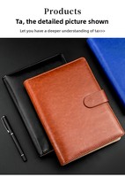 Herstellergeschenk-Set: A5 Echtleder-Notizbuch mit Loseblattsystem, 100 Blatt, für Büro und Geschäftstreffen