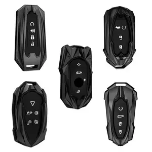 Từ Xa Kẽm Hợp Kim Chìa Khóa Xe Trường Hợp Bìa Cho Hyundai Grand Santa Fe Ix45 Genesis Equus Azera 2013 2014 2015 2016 Keyless Phụ Kiện