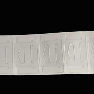 Hookei <b>Transparent</b> Plastic Self-Adhesive Die Cut Hang Tabs for Supermarket Use-Waterproof & Durable - Product Image 6