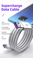 Cable de datos de alta velocidad de carga rápida de alta calidad 1m 2M 5A Tipo-C para impresora Samsung Huawei P50 Compatible