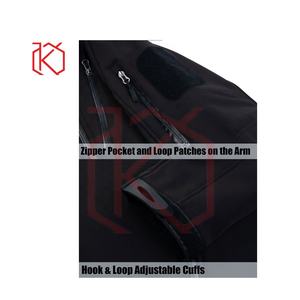 Vestes en molleton de coquille souple de grande taille pour hommes de vente chaude style imperméable respirant pour logo personnalisable d'hiver - Product Image 5