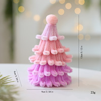 Nouvel Ornement Créatif en Tissu pour Mini Sapin de Noël, Décoration de Table en Tissu Pelucheux, Cadeau de Noël en Peluche pour la Maison