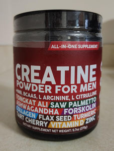 Creatina en polvo todo en uno HMB Bcaas L arginina L citrulina Saw Palmetto Ashwagandha forskolina colágeno semilla de lino - Product Image 3