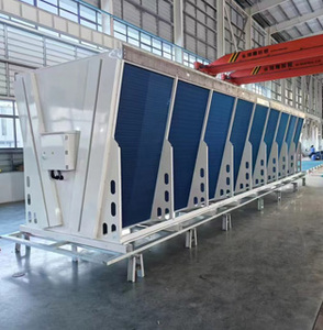Refroidisseur industriel à ailettes multi-ventilateurs de type V avec ventilateurs 480V pour la récupération de chaleur résiduelle des générateurs de centrales électriques - Product Image 3