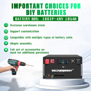 Kit de boîtier de batterie DIY 16S 105A en stock UE DDP pour pack de batteries rechargeables LiFePO4 48V EVE 105Ah DIY pour l'énergie solaire domestique - Product Image 1