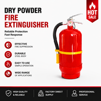 Extincteur à poudre sèche portable avec manomètre, outil de sécurité incendie pour la maison et l'atelier