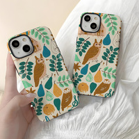 Transfert de chaleur étui de téléphone portable pour iPhone 7 8 11 13 14 15 16 Pro Max mignon fleur conception TPU PC Film dur téléphone couverture arrière