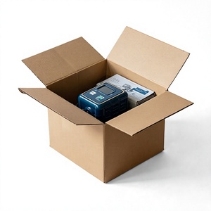 Custom Corrugated Cardboard <b>Shipping</b> <b>Box</b> Rigid Packaging Carton with Logo Printing for Supermarket Grocery Promotion - Product Image 3