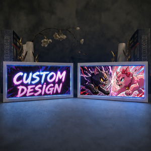 Lámpara de Papel Tallado en 3D con Diseño Personalizado de 240 Personajes de Dibujos Animados, Eevee, Charmander, Sylveon, Luz LED de Anime, Cubierta de Acrílico ABS - Product Image 1