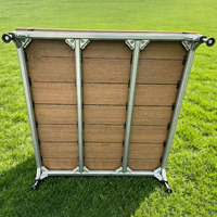 Dalles de terrasse modulaires en composite WPC pour extérieur avec cadre de quille réglable en acier inoxydable et acier ZAM (Zinc-Aluminium-Magnésium)