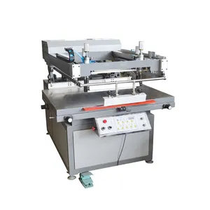 Máquina de impressão de tela plana multifuncional, com braço oblíquo para máquina de impressão de tela plana com mesa de trabalho deslizante