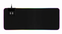Tapis de souris de jeu RGB, grand format, coloré, lumineux, antidérapant, tapis de souris RGB épais, protection de bureau, e-sport, logo personnalisé