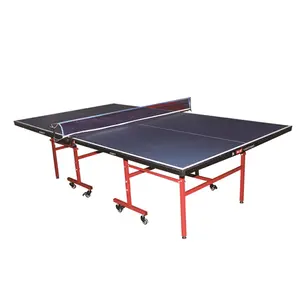 Vendite a basso costo tavolo da Ping pong portatile per interni tavolo da Ping pong nero pieghevole