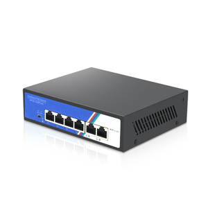T-lá chắn 4-Port 100Mbps PoE không được quản lý thiết bị chuyển mạch tốc độ cao uplink Cat 5 Cáp 52dc điện đầu vào hệ thống màn hình cho IP Camera RJ45 - Product Image 2