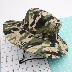 หมวกแก๊ปปีกกว้างลายพรางสำหรับเด็กผู้ใหญ่ฤดูร้อนหมวกกันแดดตกปลากลางแจ้ง - Product Image 3