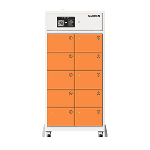 Gabinete Inteligente de 10 Compartimentos para Intercambio de Baterías, Alarma de Humo, Supresión de Incendios, Diseño Impermeable, para Exteriores, Tiendas de Entrega de Comida Compartida - Product Image 2