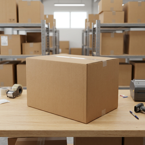 Eco-Friendly Double Wall Brown Corrugated Rigid <b>Boxes</b> Durable <b>Shipping</b> Carton for Industrial Packaging and Storage - Product Image 2