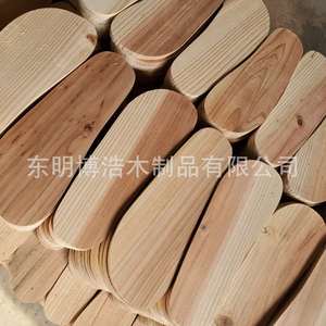 Suelas de madera maciza para zapatos, talla 37, plantillas de masaje de madera de cedro, soporte cómodo para los pies, para zapatos - Product Image 2