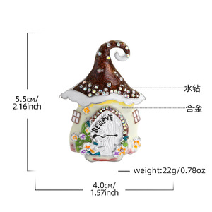 <span class=keywords><strong>Capodanno</strong></span> casa di natale spilla spilla di cristallo placcatura di gioielli <span class=keywords><strong>per</strong></span> feste di fidanzamento festa regalo decorazioni cappello accessorio - Product Image 3