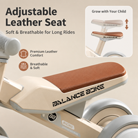 Vélo d'équilibre professionnel pour enfants à 4 roues, roues EVA silencieuses, trotteur bébé anti-retournement, voiture à roulettes pour tout-petits, coffret cadeau