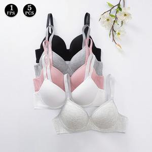 Soutien-gorge réglable <span class=keywords><strong>pour</strong></span> femme sans anneaux en acier spécial transfrontalier <span class=keywords><strong>pour</strong></span> petite poitrine Style tricoté quotidien avec logo sur la <span class=keywords><strong>tasse</strong></span> - Product Image 3