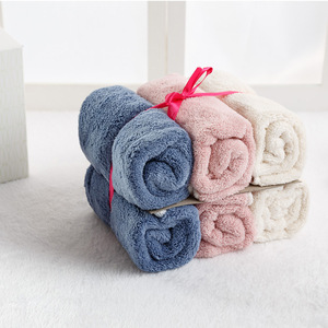 Jiemeirui Coral Fleece Hand Towels 6 Piece Gift <b>Box</b> Set Absorbent Face Towels For Wedding Couple <b>Present</b> - Product Image 1