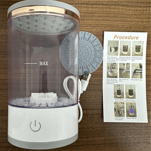 Перезаряжаемый автоматический очиститель кистей для макияжа, быстросохнущий, с универсальной вилкой, электрический инструмент для чистки - Product Image 6