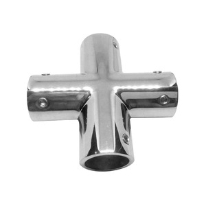 Accesorios de Herraje de Acero Inoxidable Marino, Válvula de Cuatro Vías (22 mm) para Cubiertas de Barcos, Yates, Barcos de Pesca y Lanchas Rápidas - Product Image 1