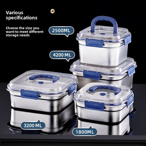 Contenitori per Alimenti in Acciaio Inox con Coperchio Blu da 1800ML, Ermetici e Isolati, Vendita Diretta dalla Fabbrica - Product Image 3