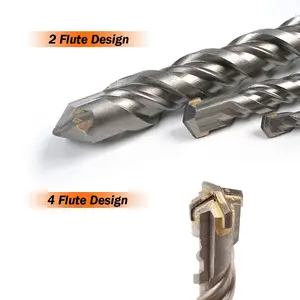 用于岩石混凝土/水泥墙快速钻孔的Sds Plus电锤钻硬质合金尖端