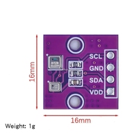 Modul Sensor Digital Presisi Tinggi AHT20 BMP280 Modul Tekanan Udara dan Suhu Kelembaban untuk Sensor Suhu