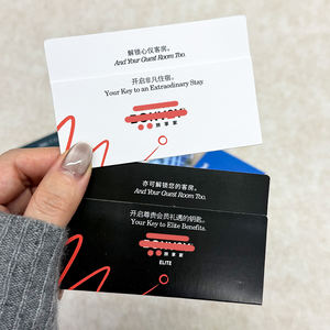 Sobre de Papel para Tarjetas de Hotel con Impresión Personalizada, Funda para Tarjetas de Habitación, Porta Tarjetas de Bienvenida, Funda para Tarjetas de Motel, Cartera de Papel para Tarjetas con Logotipo - Product Image 2