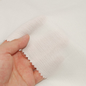 Pfd 120gsm nhuộm Nhà cung cấp Hàn Quốc ăn mặc Matt Trắng Tela Crinkle 100 Rayon Viscose Crepe vải - Product Image 3