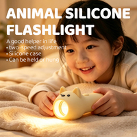 Wiederaufladbare Silikon-Campinglaterne für Kinder, LED-Taschenlampe für Mädchen und Jungen, für Zuhause, Outdoor, Wandern, Hotel, mit Batterie inklusive, CE, RoHS