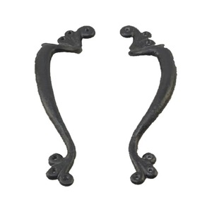 Lot de 2 poignées de porte et de fenêtre en fonte pour villa, design moderne, installation facile, options droite et gauche, exportateur indien - Product Image 6