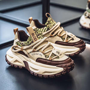 Nouvelles chaussures pour hommes 2025, tendance, légères, à semelle épaisse, baskets décontractées, mode polyvalente, rétro, chaussures pour hommes augmentant la taille, chaussures de papa - Product Image 1