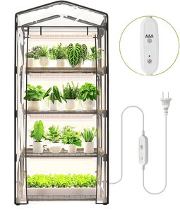 Cao thẳng 4-Tier Roll-up dây kéo nhà kính thay thế bìa nhựa hoa hiển thị cho nhà máy trong nhà thủy canh phát triển - Product Image 5