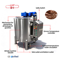 Nouvelle machine de mélange et de fusion de chocolat professionnelle en acier inoxydable de 1000 L à haute productivité, alimentée à l'énergie solaire