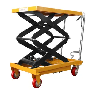 500kg Auto Repair Mould Replace Use Truck Load Entladen Hydraulic Lift Table Manual Kleiner Hub tisch Scissor Table Lift