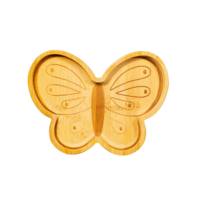 Assiettes à dîner avec logo personnalisé, papillon, renard, lapin, éléphant, singe, lion, assiette écologique en bambou sans BPA pour enfants