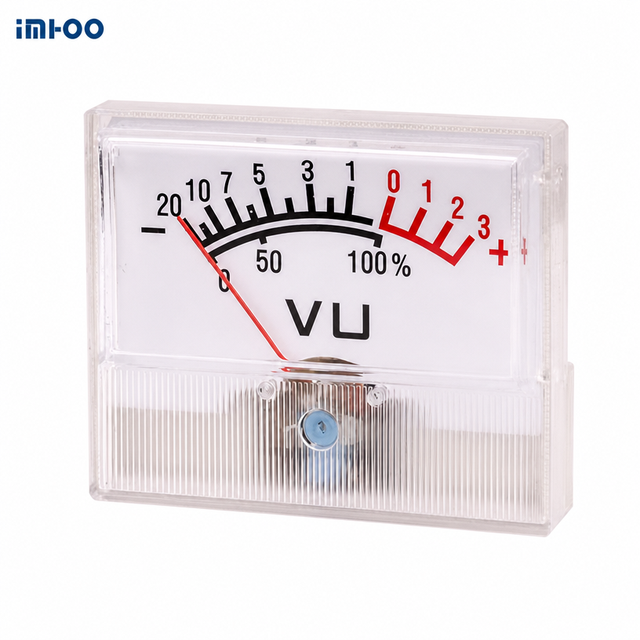 IMHOO DPB-55 VU Small Analog Voltage VU Meter with 5% Accuracy IP53 Waterproof Industrial Use