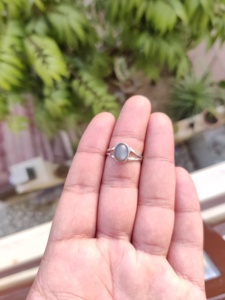 Gray Moonstone Cabochon Bezel Setting 925 Sterling Silver Handmade <b>Split</b> Shank Wedding <b>Ring</b> Jewelry Wholesale - Product Image 6