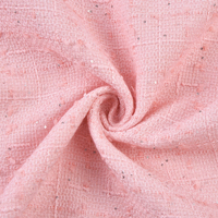 Tissu en tweed léger et écologique en mélange de laine, matière tissée respirante pour vestes et vêtements d'extérieur pour femmes et filles