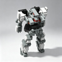 Kit de blocs de construction éducatifs STEM sur le thème de l'exploration spatiale, robot guerrier mecha pionnier, briques de modèle créatif à assembler soi-même