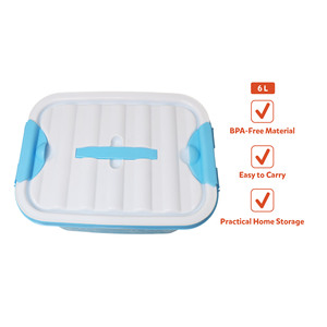 6L PP Plastic <b>Kitchen</b> Spice Tools <b>Storage</b> <b>Box</b> Lid Portable Organizer Eco-Friendly Virgin Material Stackable Lightweight - Product Image 4